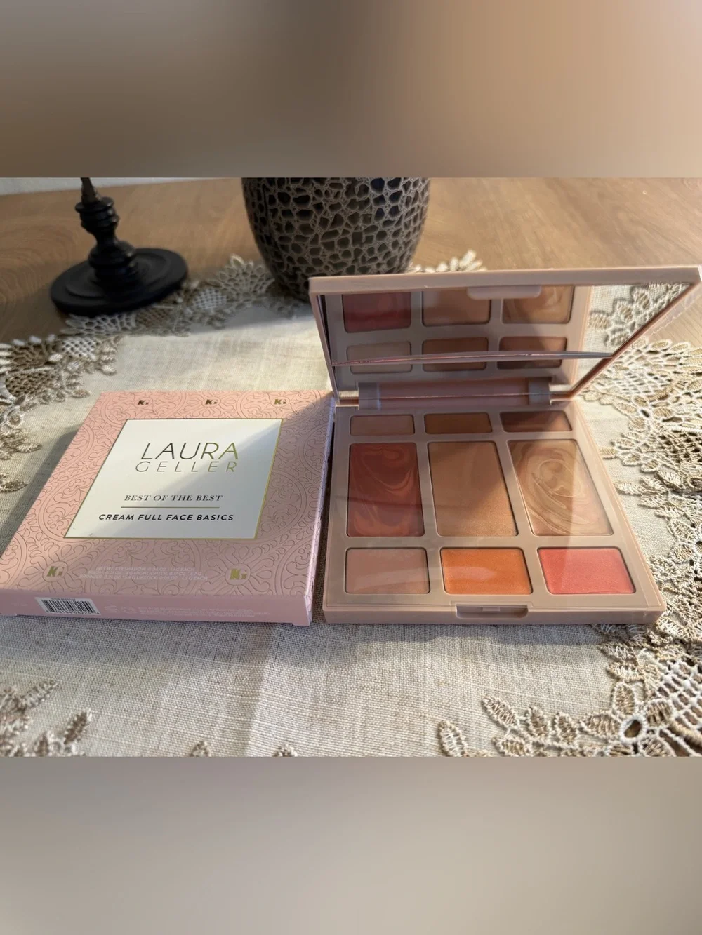 Laura Geller Crème Full Face Basics Compact New w/ Box Eyeshadow, Bronzer & More